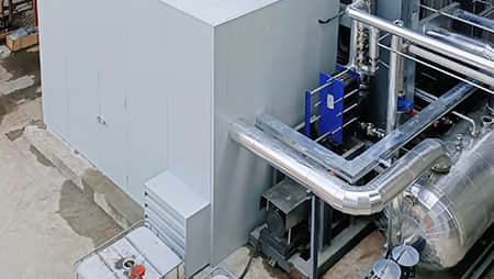 浙江普洛生物壓縮機噪聲現場